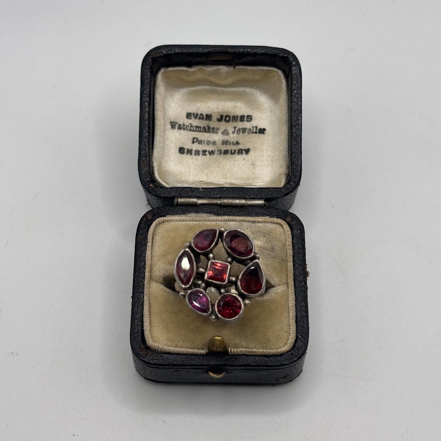 Silver Garnet Ring (M)