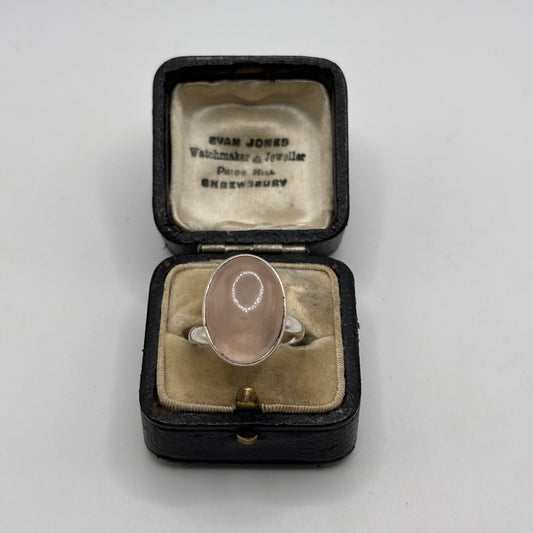 Silver Rose Quartz Ring (P)