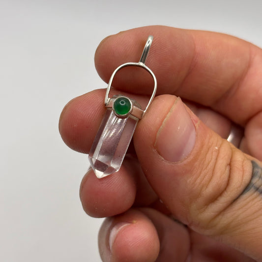 Silver Quartz Pendant