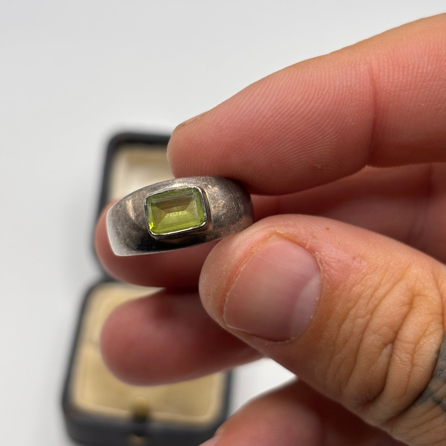 Silver Peridot Ring (N)