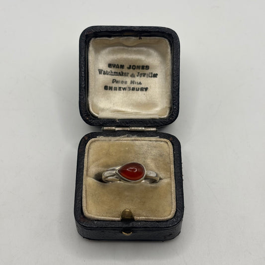 Silver Carnelian Ring
