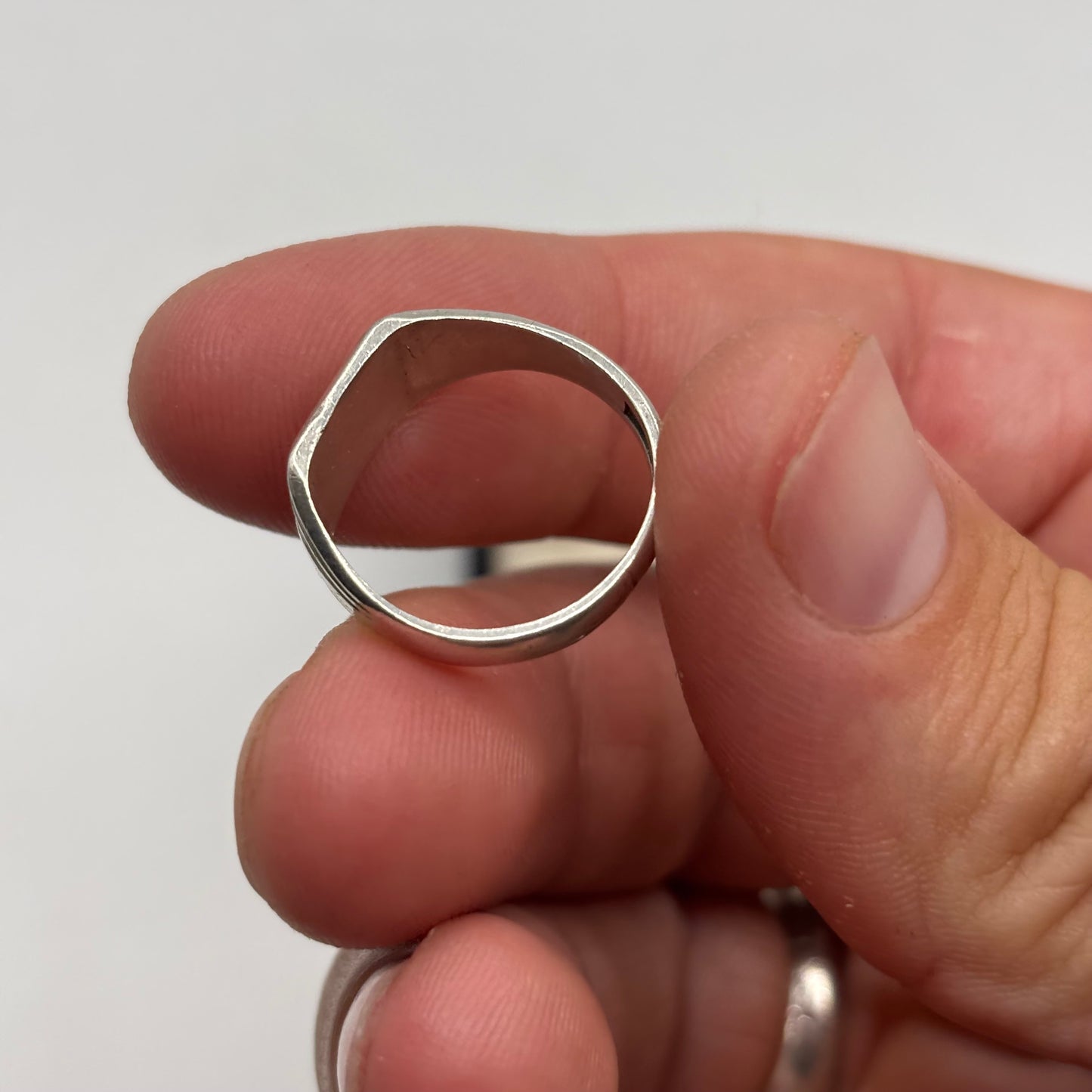 Silver Vintage Signet Ring (N)
