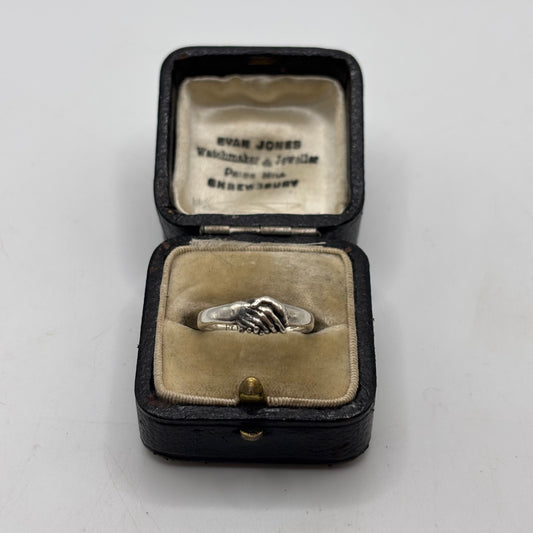 Silver Handshake Ring