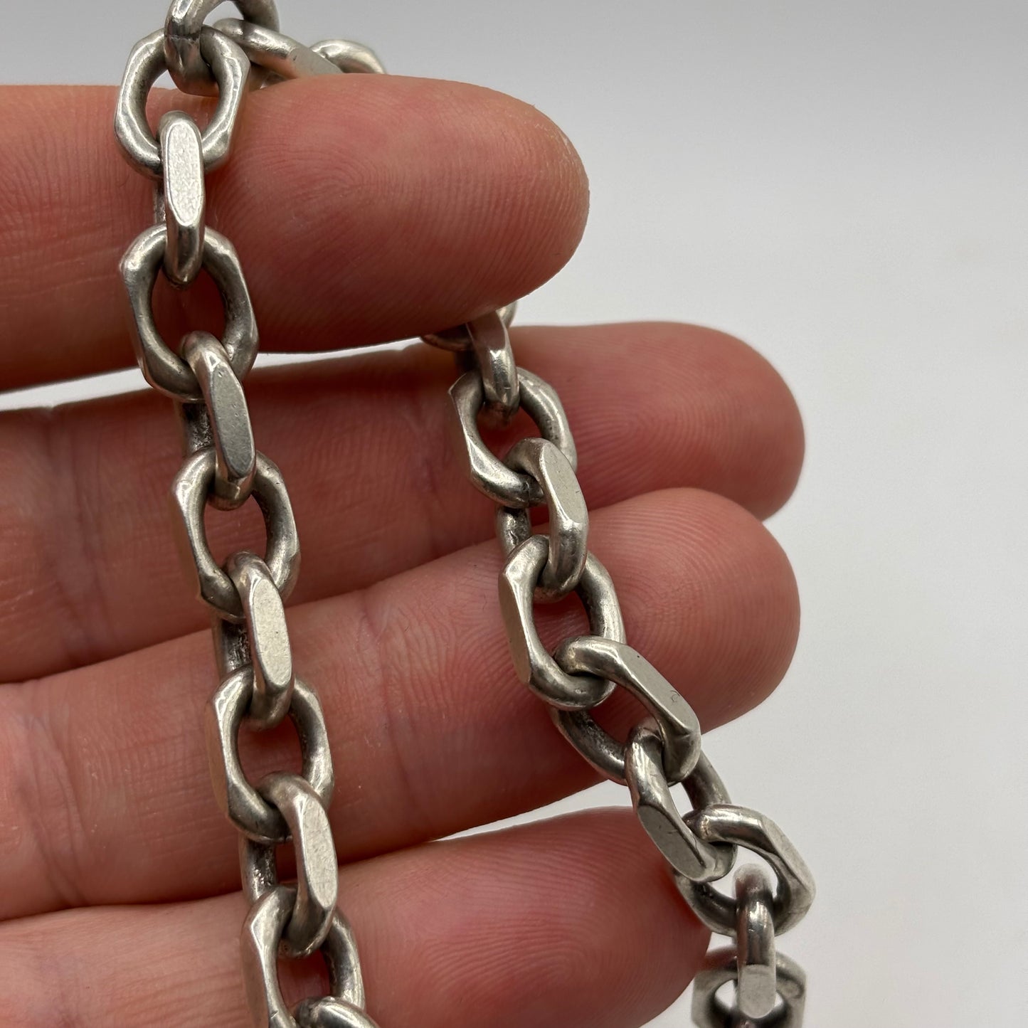 Silver 9” Chain Link Bracelet