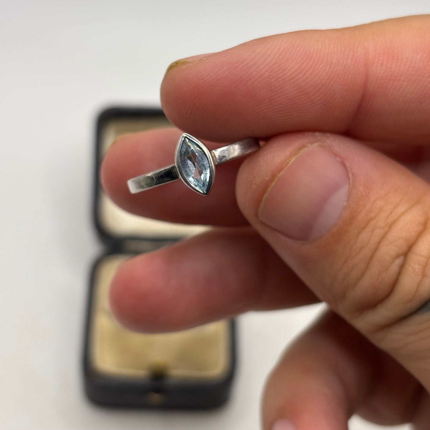 Silver Blue Topaz Ring (P)