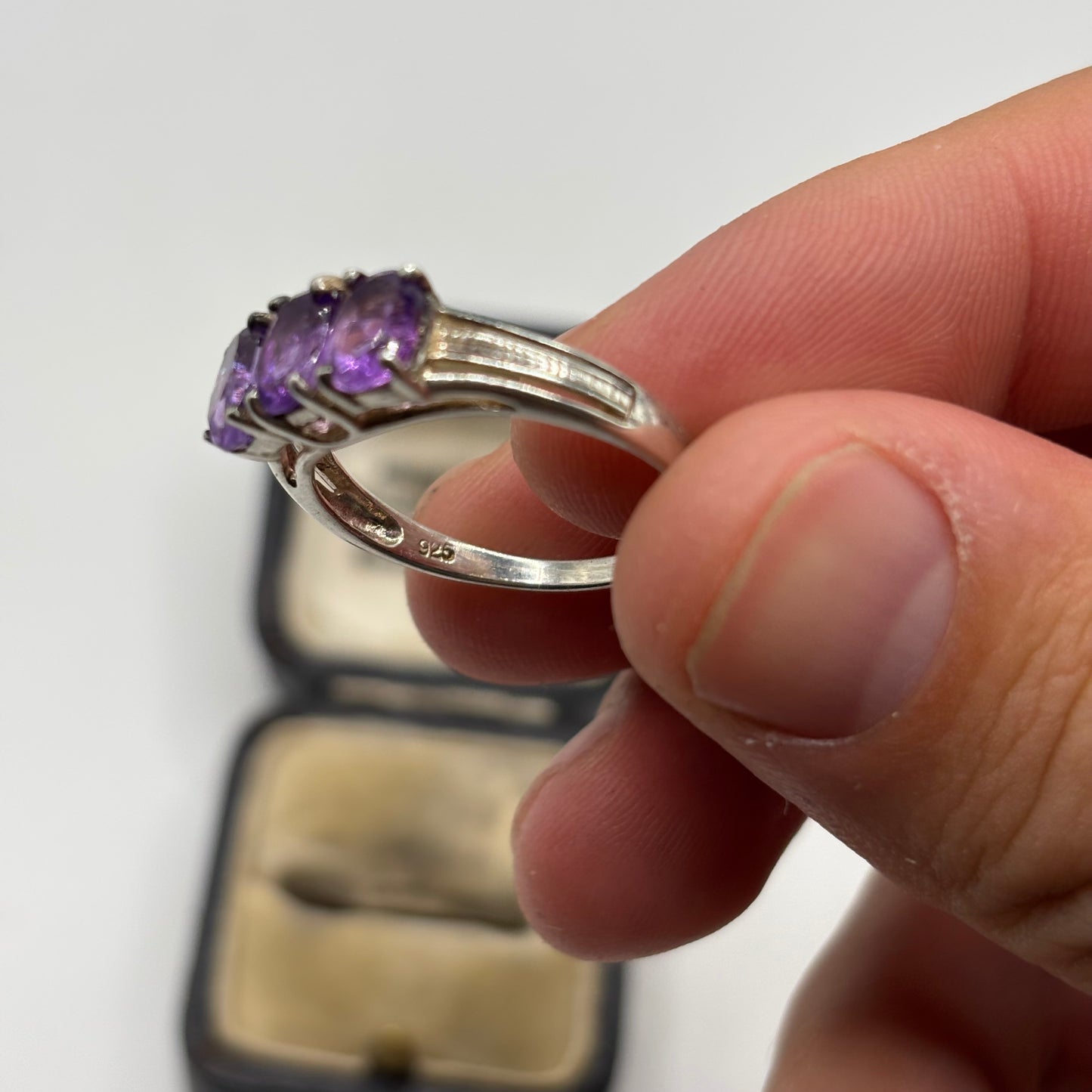 Silver Amethyst Ring (T)
