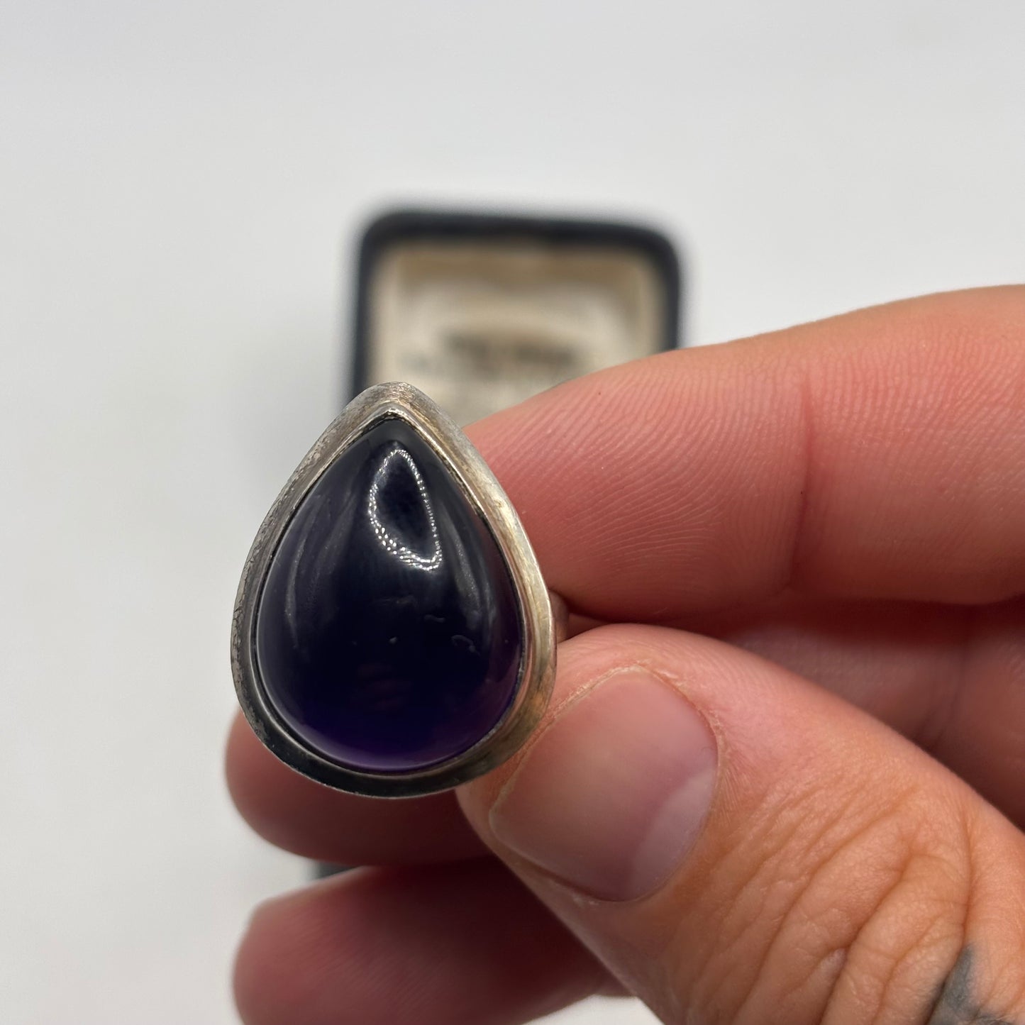 Silver Amethyst Ring (N 1/2)