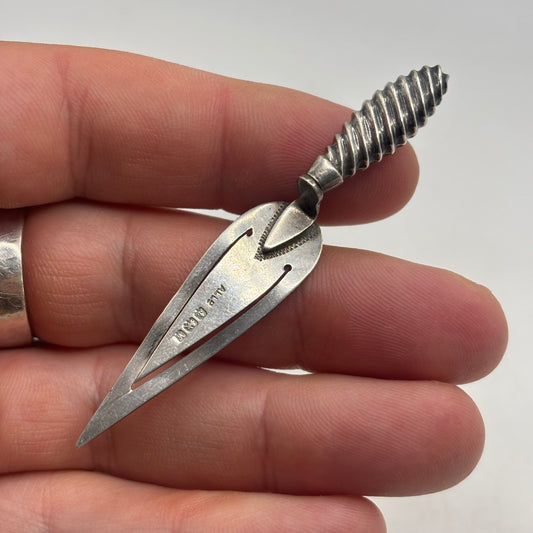 Silver Novelty 1920s Trowel Book Mark