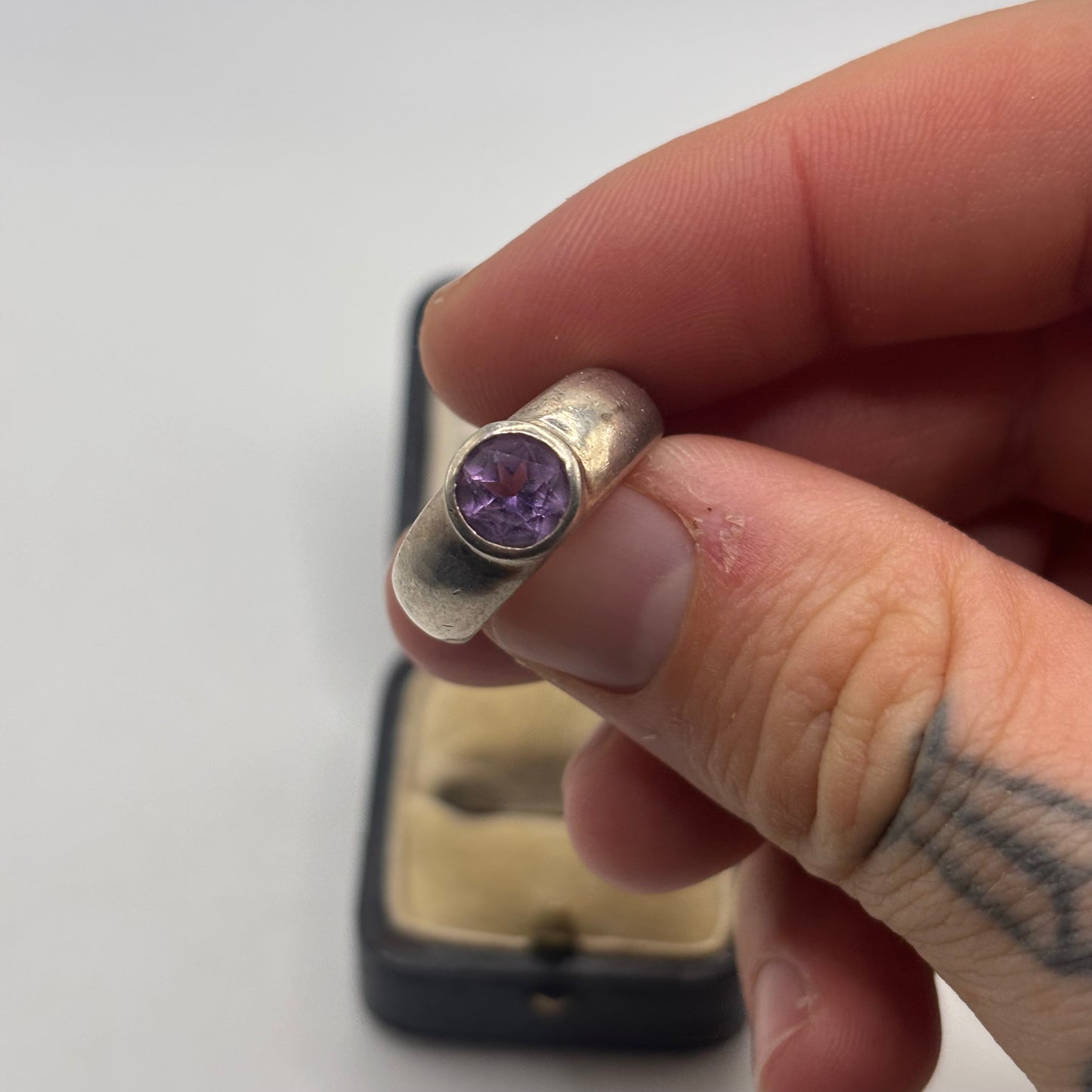 Silver Amethyst Ring