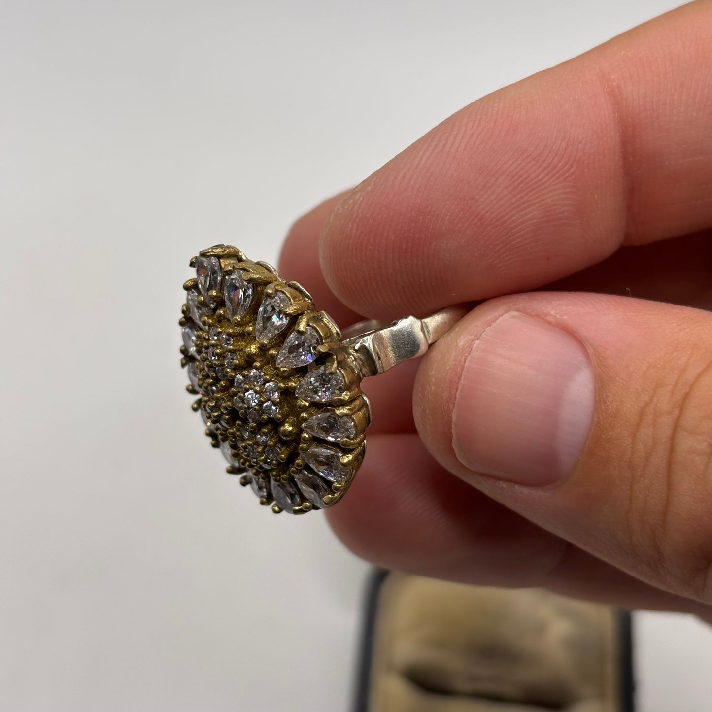 Silver Large Indian Cubic Zirconia (U)