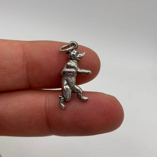 Silver Dog / Bear Pendant