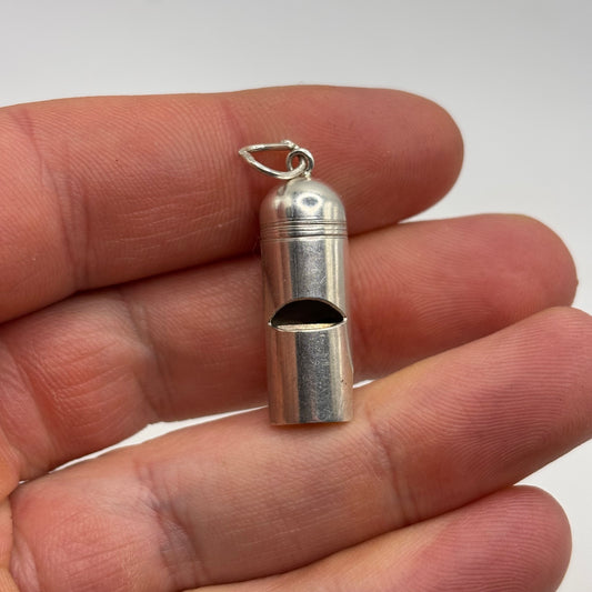 Silver Whistle Pendant