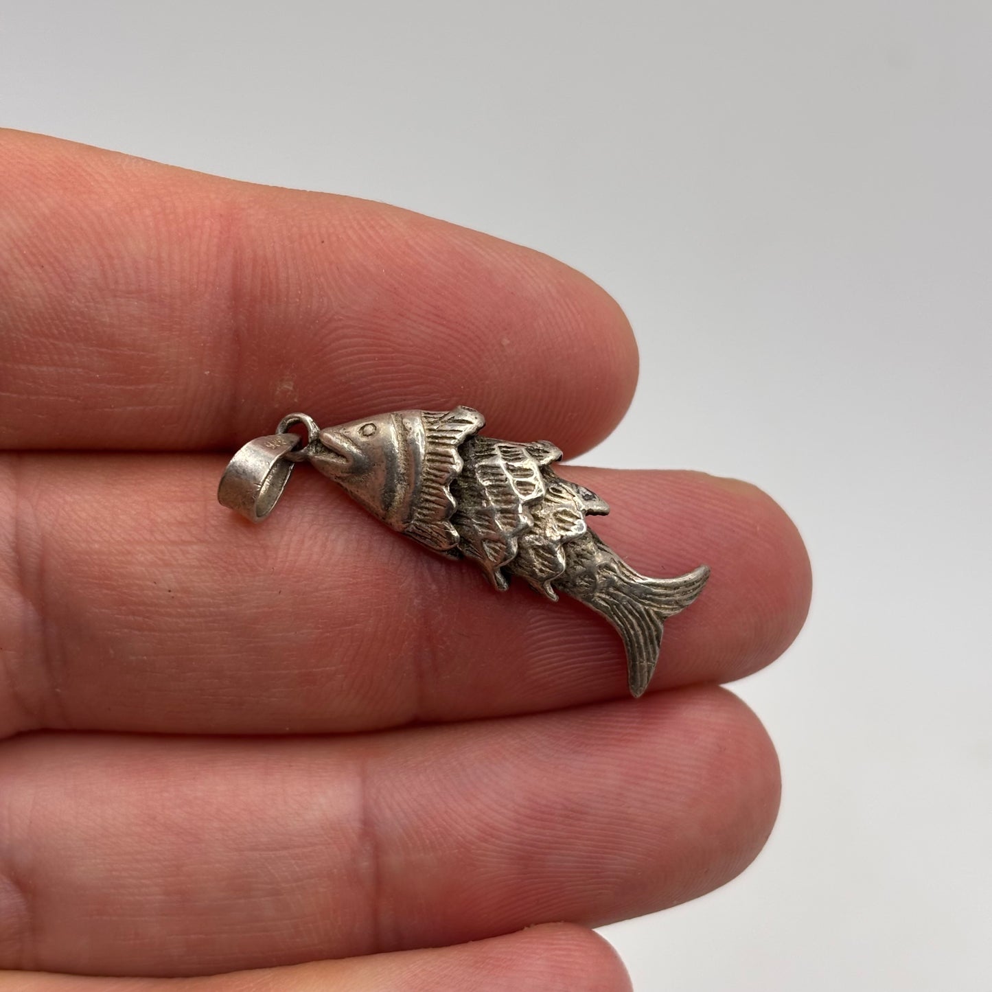 Silver Anatomical Fish (35mm)