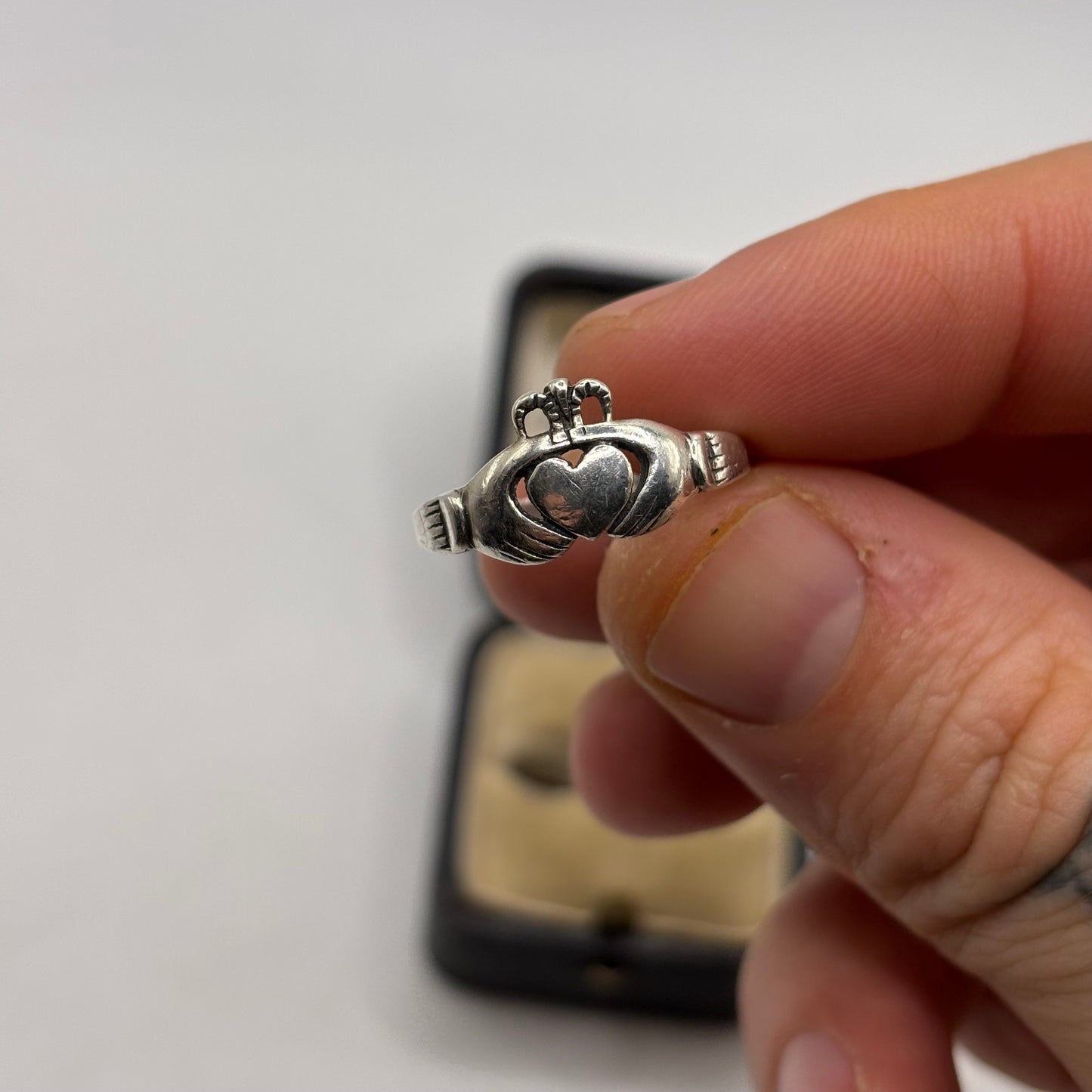 Silver Irish Claddagh Ring