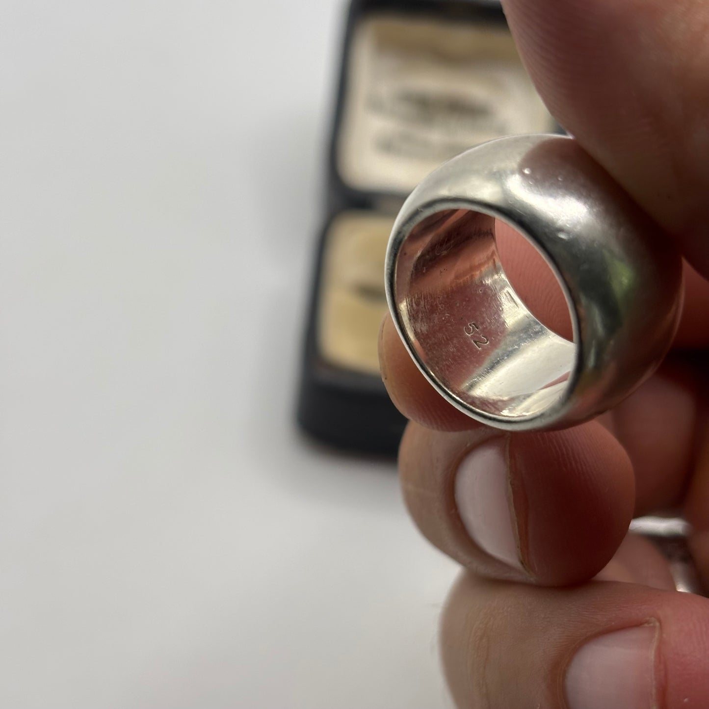 Silver Heavy Tilly Sveaas Band Ring (L)