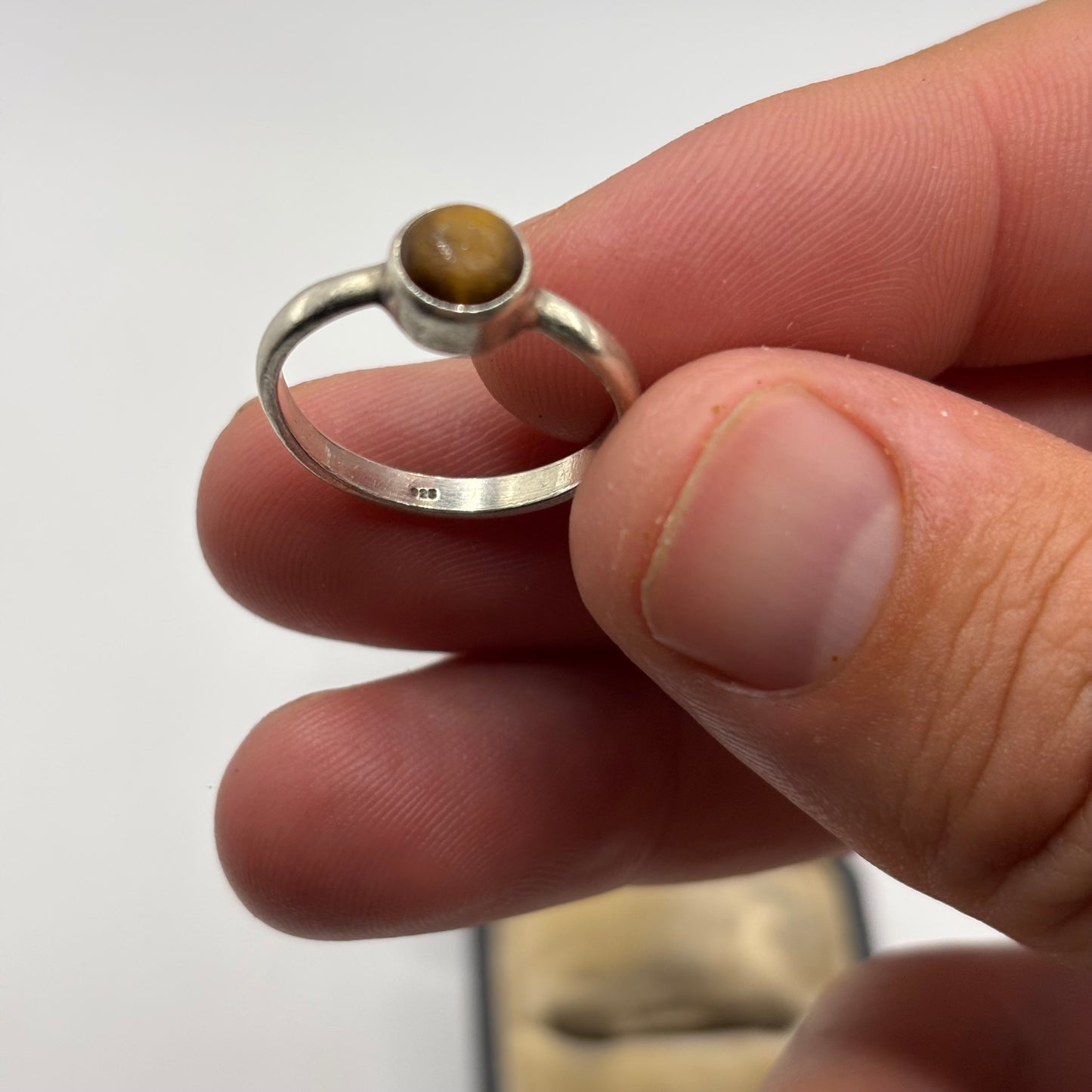 Silver Tigerseye Ring (O)