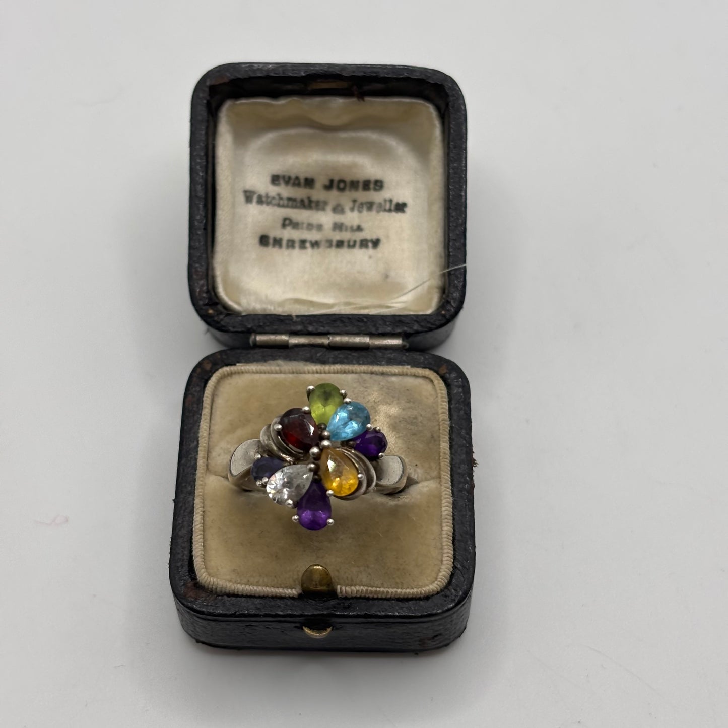 Silver Multi Gem Ring (R)
