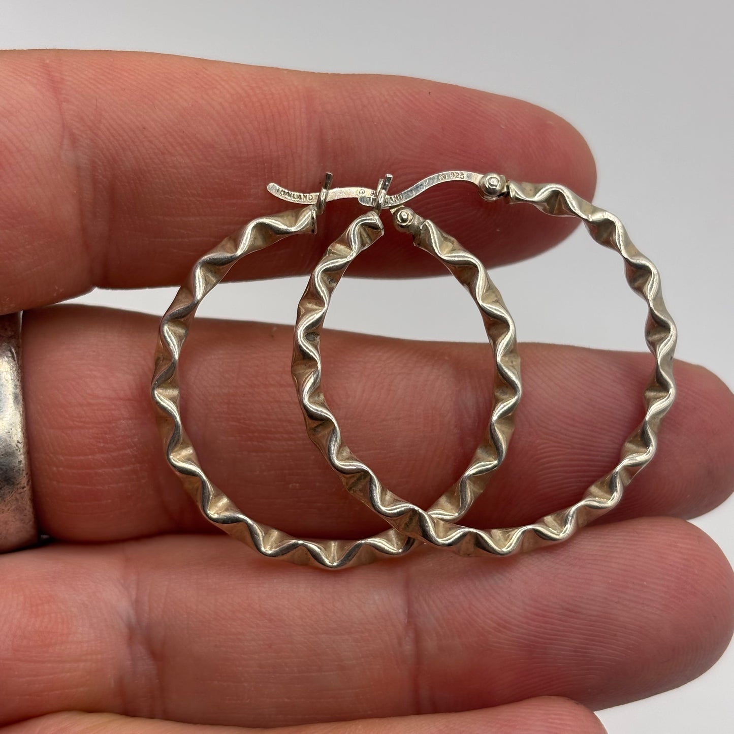 Silver Funky Hoops (35mm)