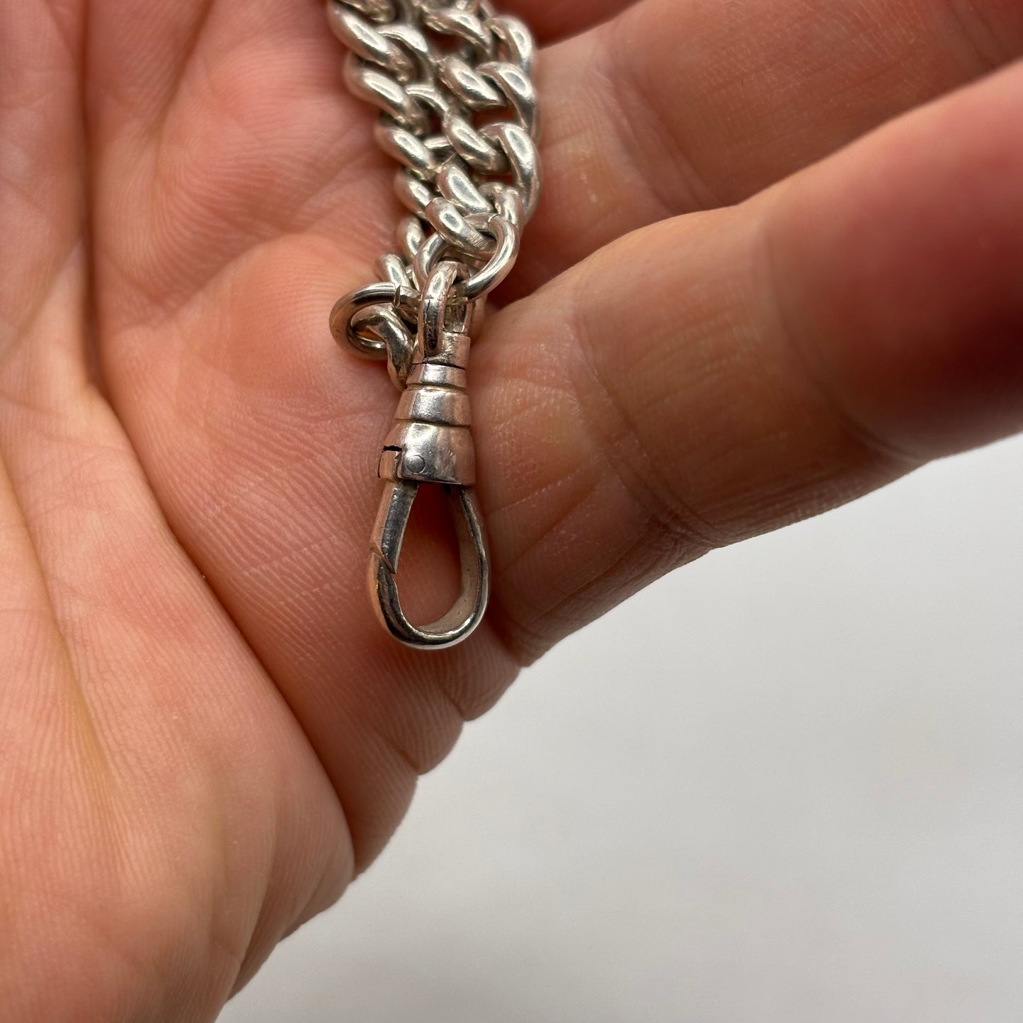 Silver 7.5” Graduated Link Bracelet