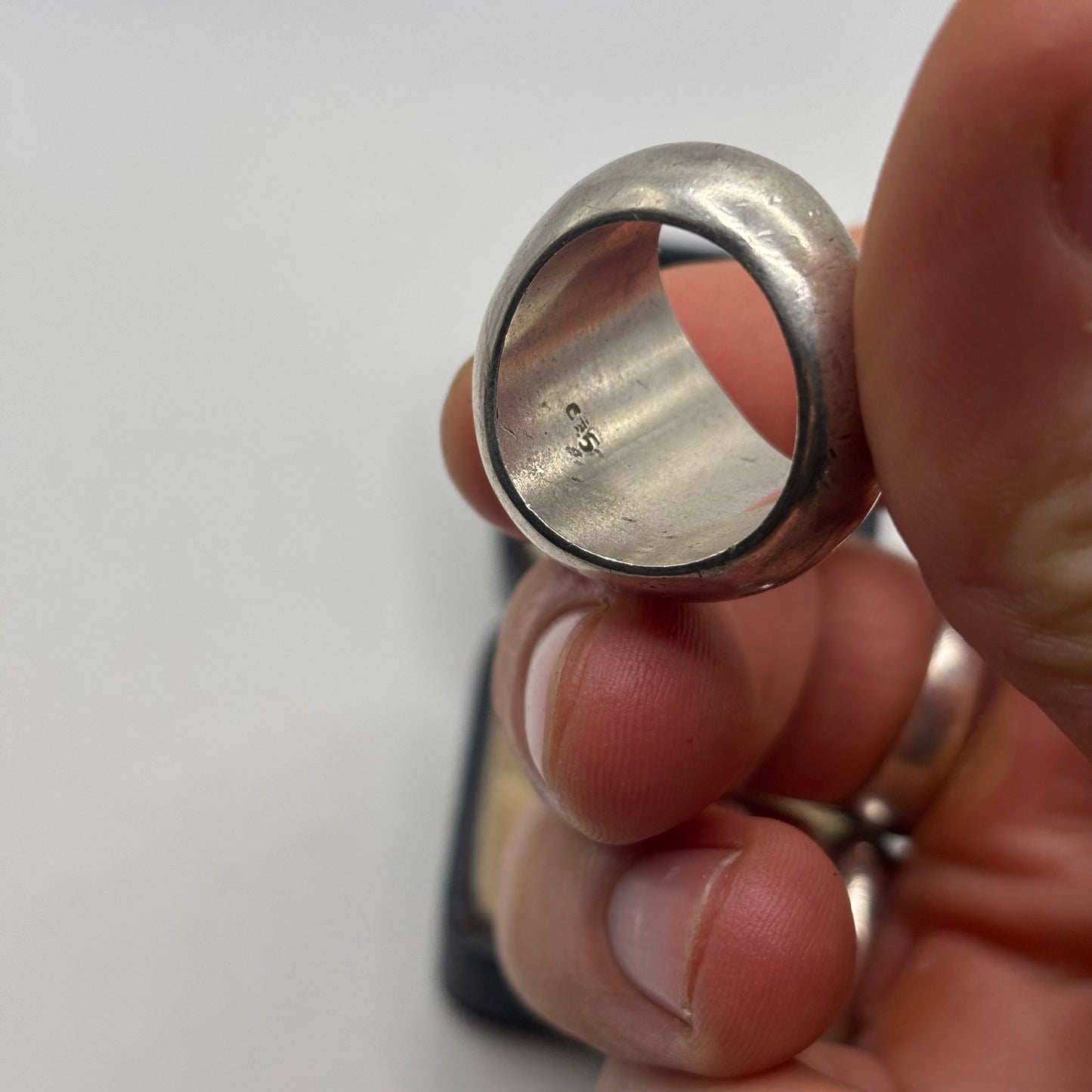 Silver Chunky Dome Ring