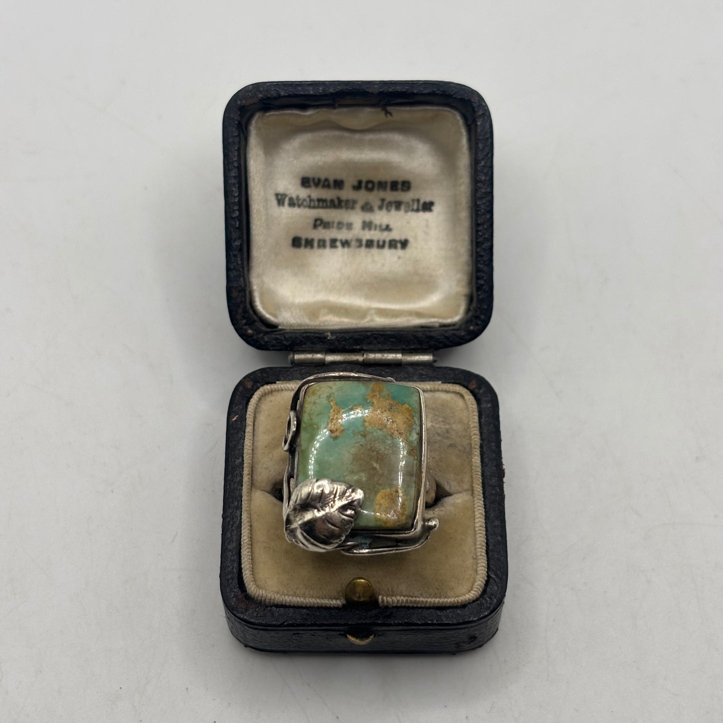 Silver Heavy Turquoise Ring (M)