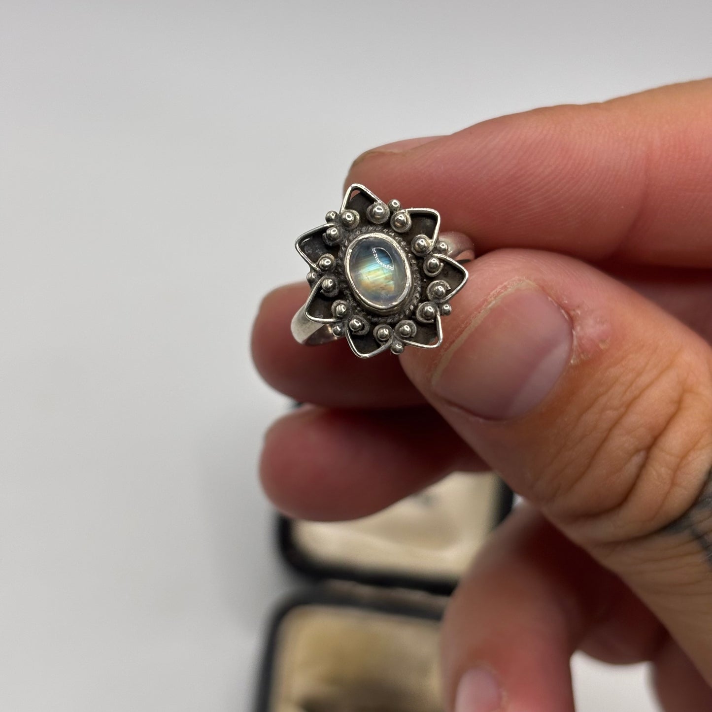 Silver Moonstone Ring (N)