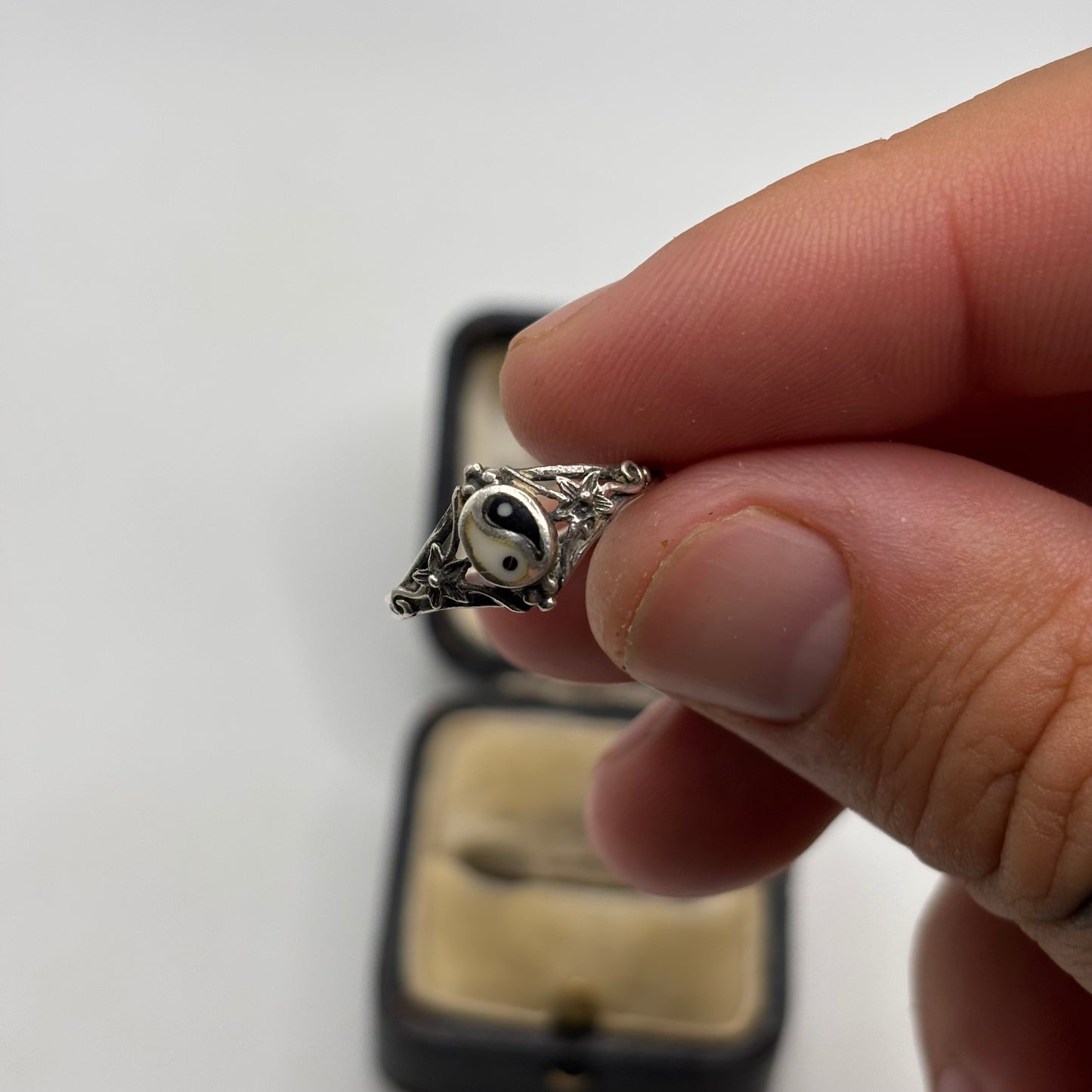 Silver Ying Yang Ring (N)