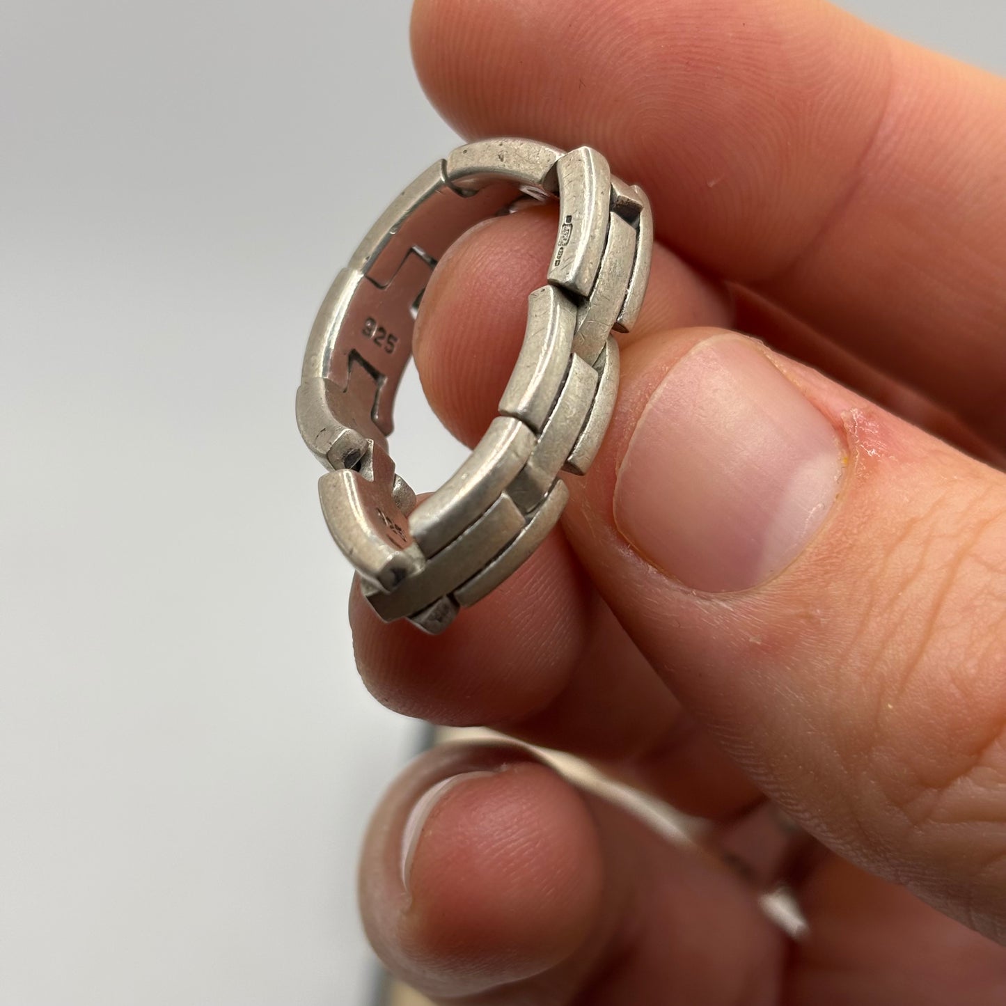 Silver Chain Link Ring
