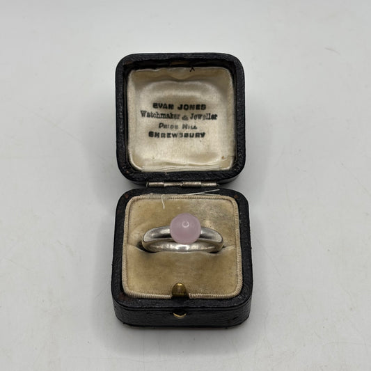 Silver Rose Quartz Ti Sento Ring (N)