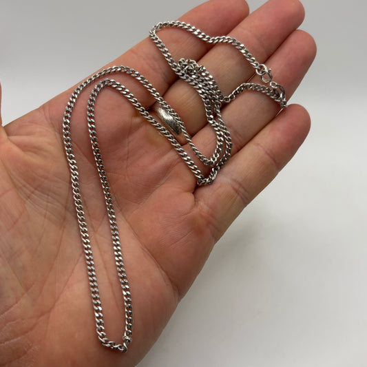 Silver 24” Curb Chain
