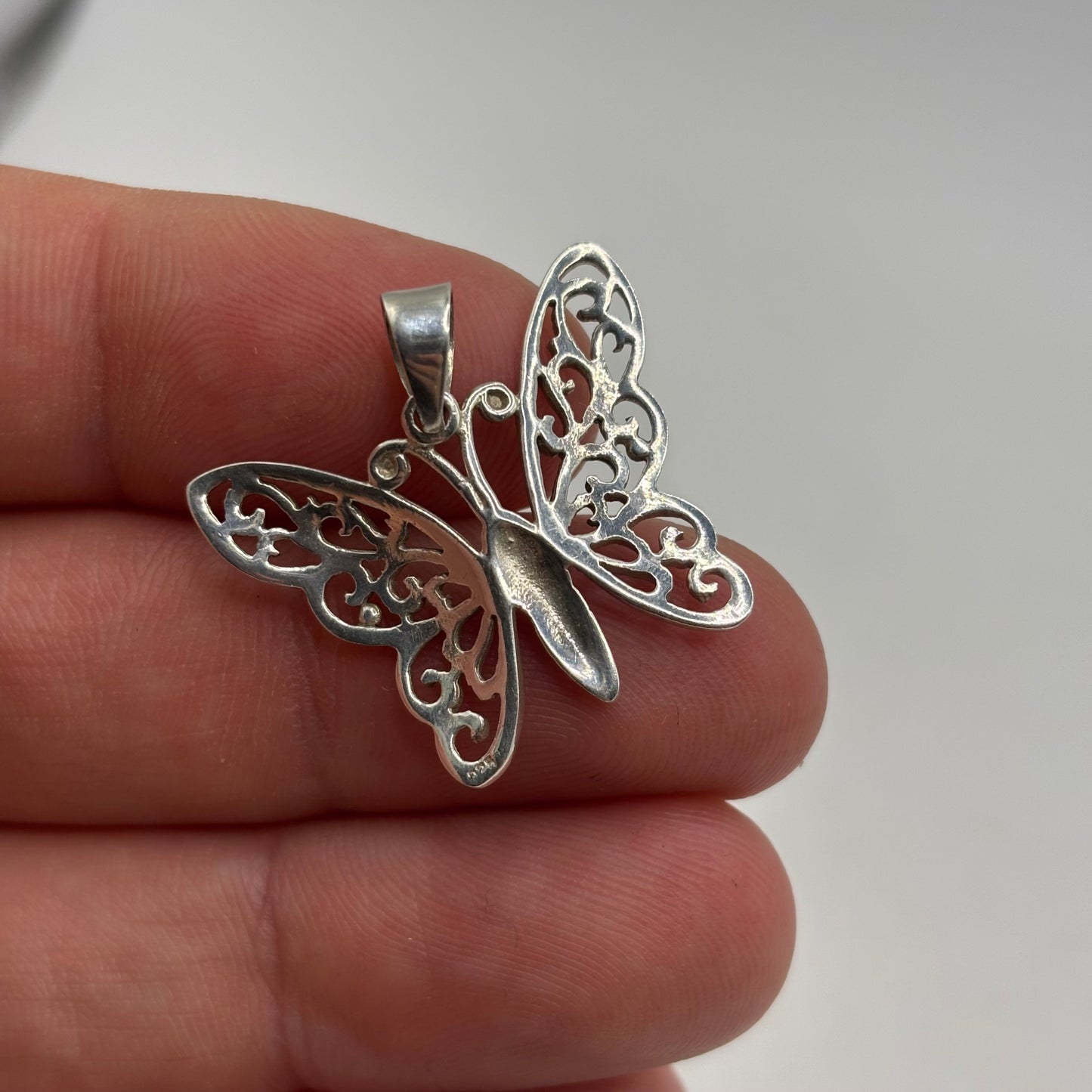Silver Butterfly Pendant