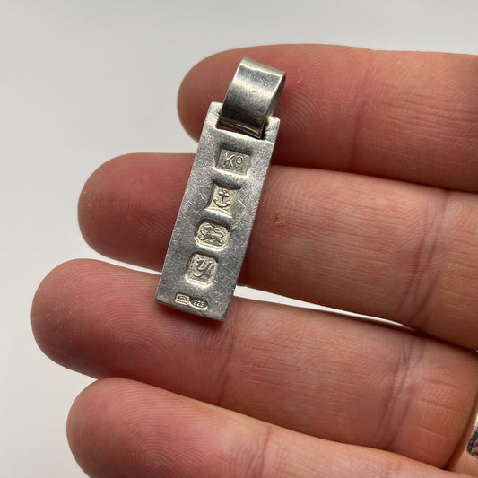 Silver Ingot Pendant