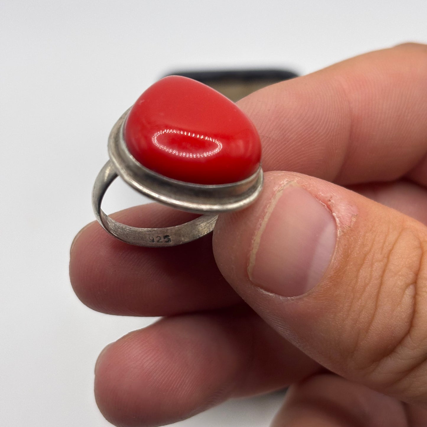 Silver Coral Ring (N)