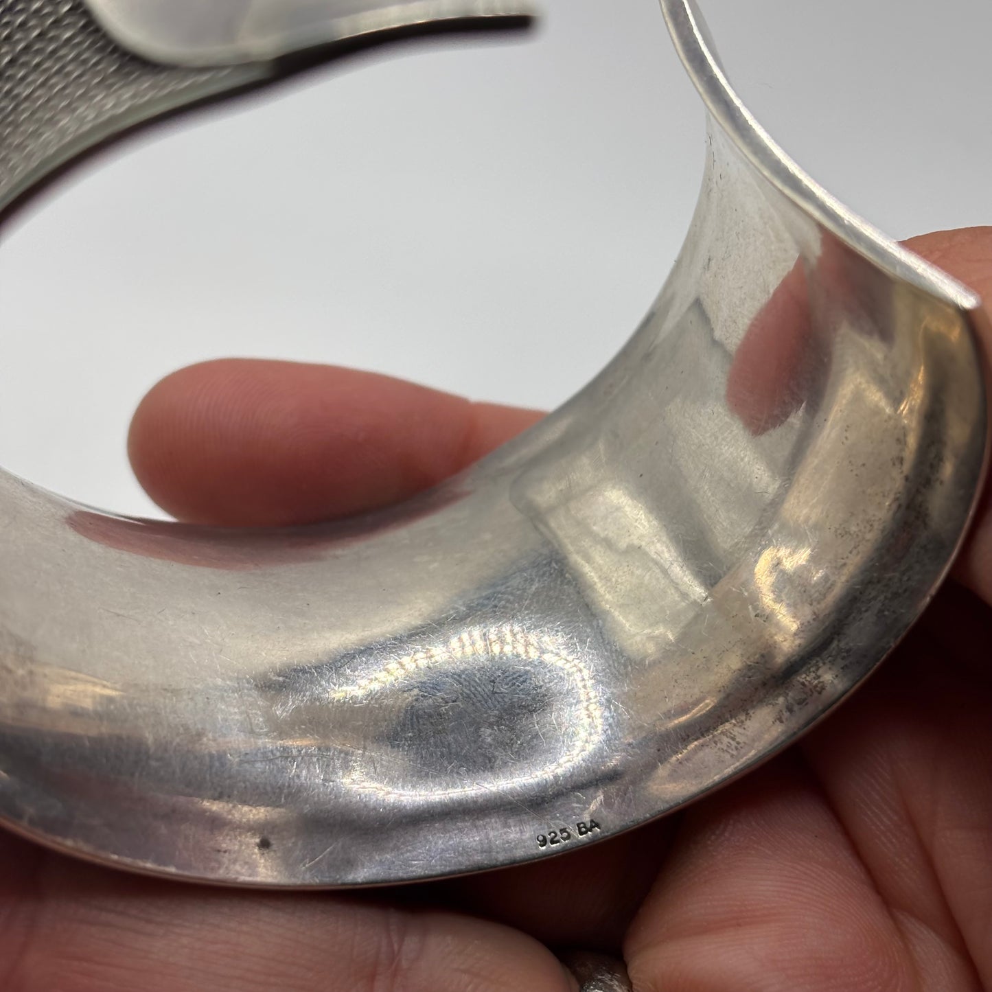 Silver Balinese Cuff Bangle