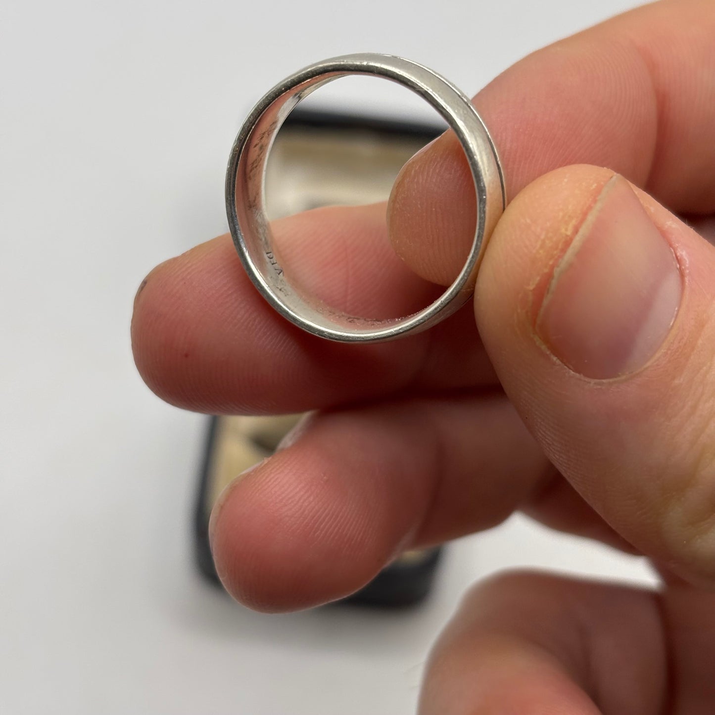 Silver Diamond Band Ring