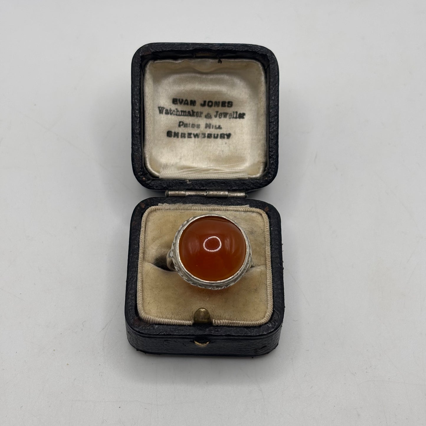 Silver Carnelian Ring