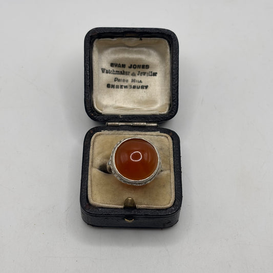 Silver Carnelian Ring