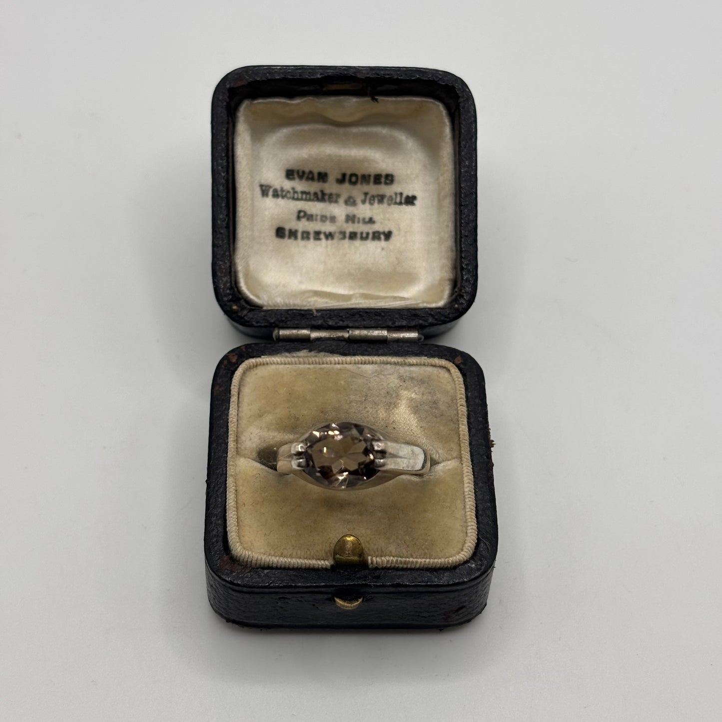 Silver Smokey Quartz Ring (Q)