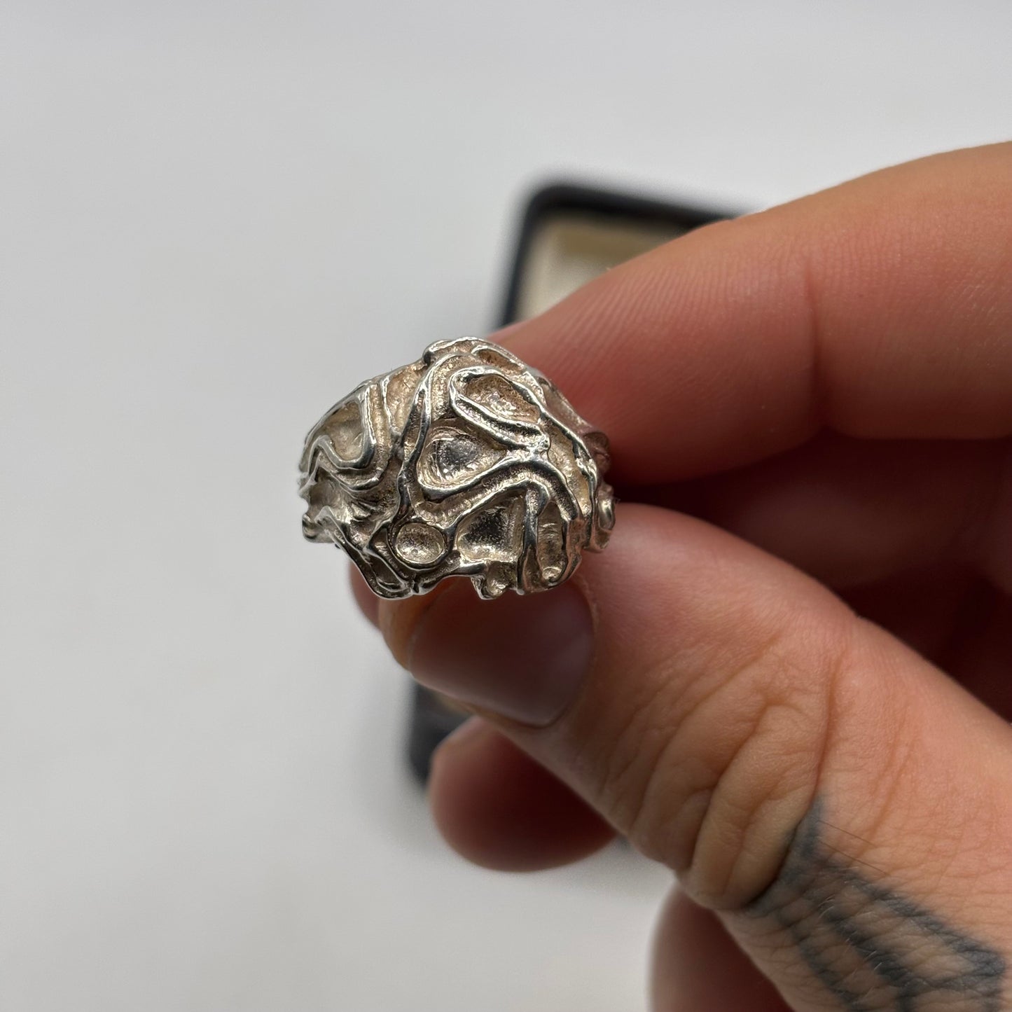 Silver Abstract Ring