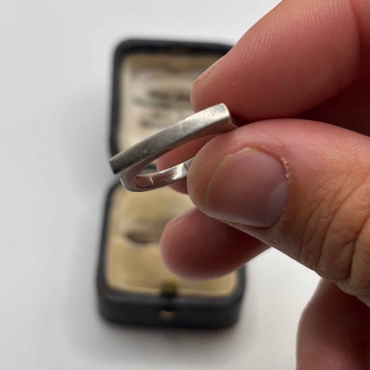 Silver Abstract Ring (O)