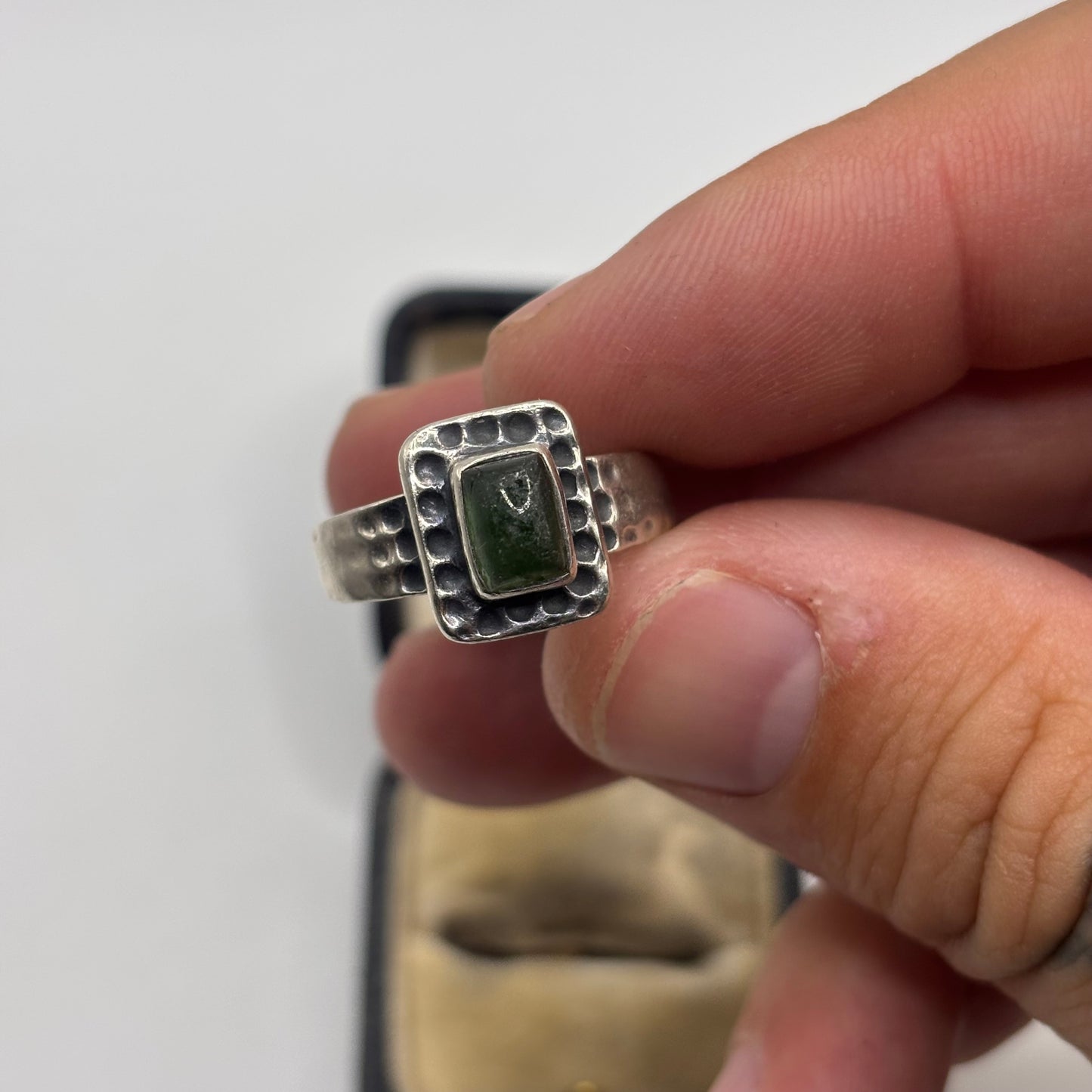 Silver Peridot Ring (P)