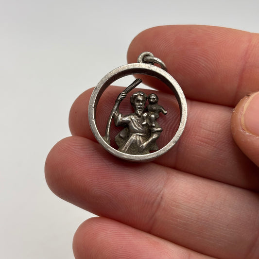 Silver 3D St Christopher Pendant