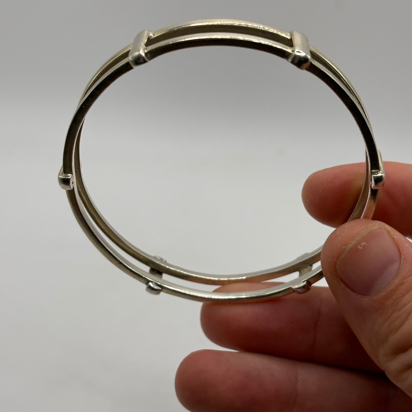 Silver Unusual Bangle