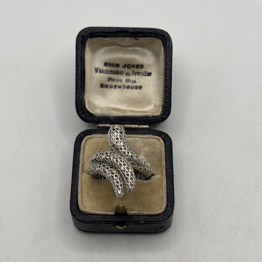 Silver Unusual Snake Ring (R)