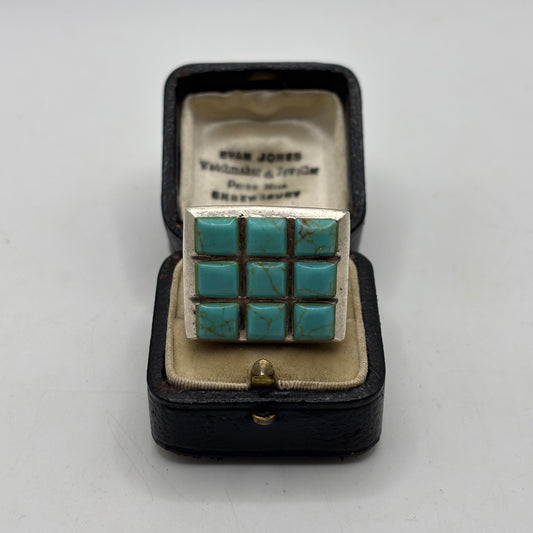 Huge Silver Turquoise Ring (27g!)