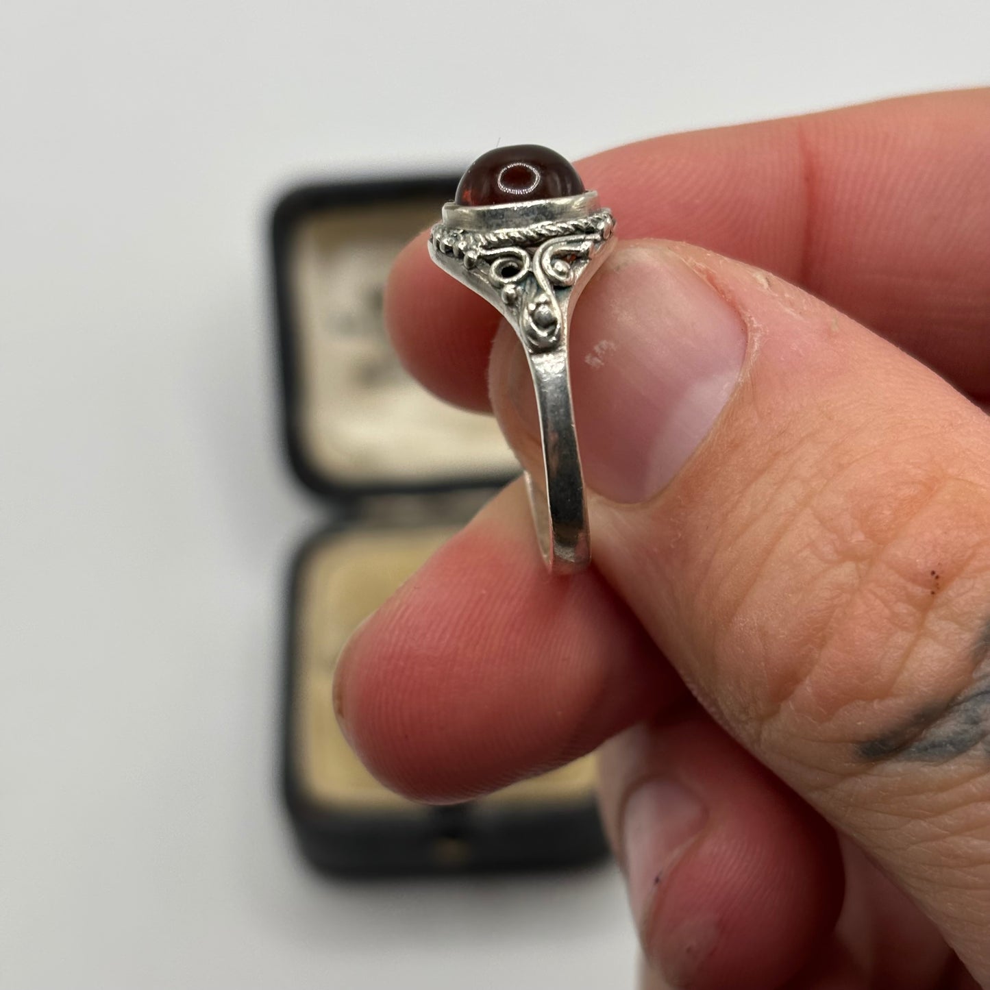 Amber Detailed Ring