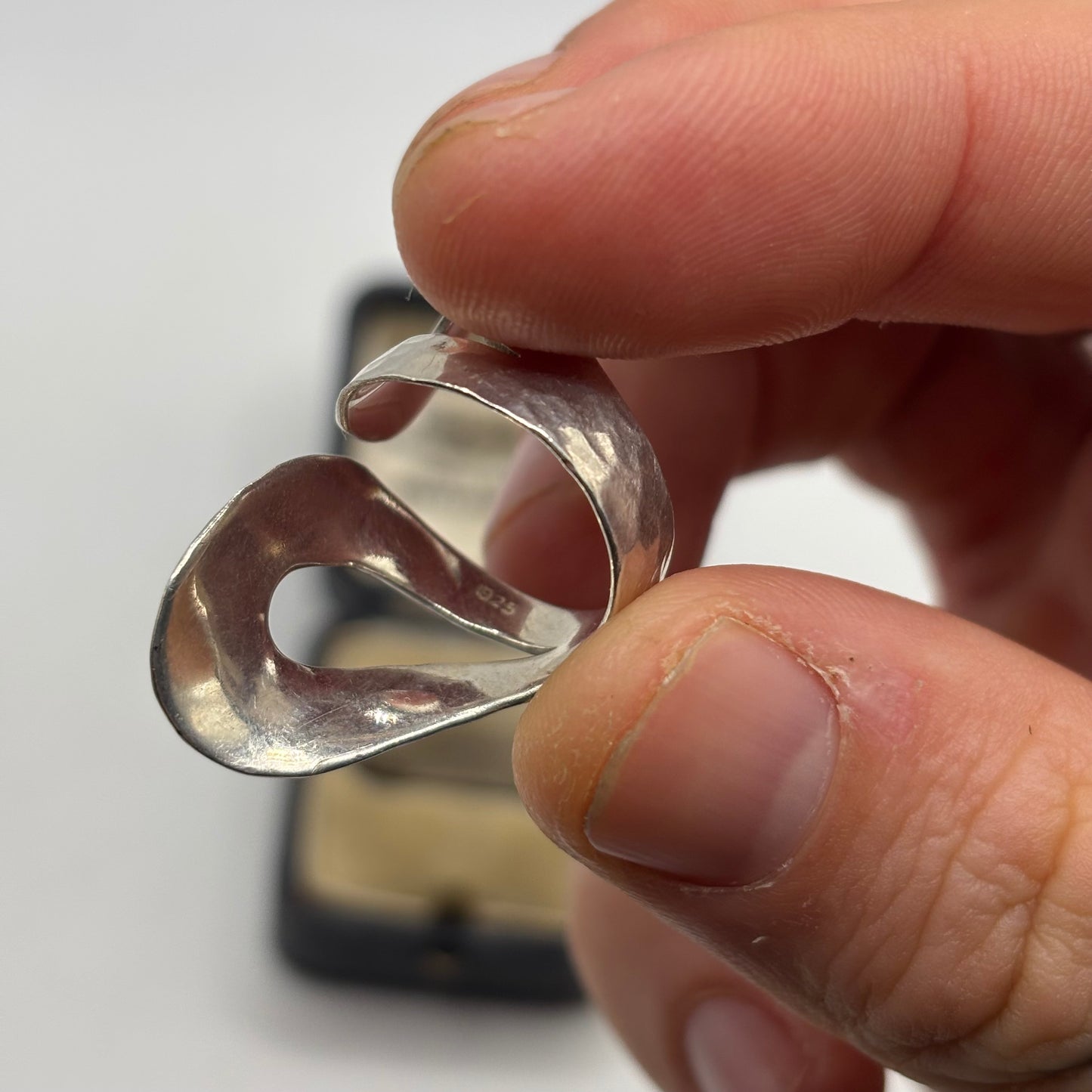 Silver Hammered Ring