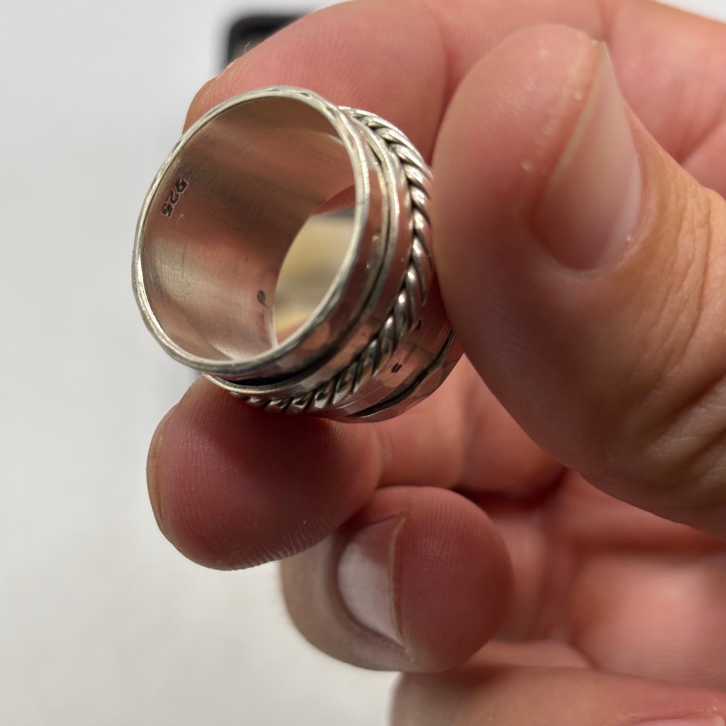 Silver Heavy Spinner Ring (T)