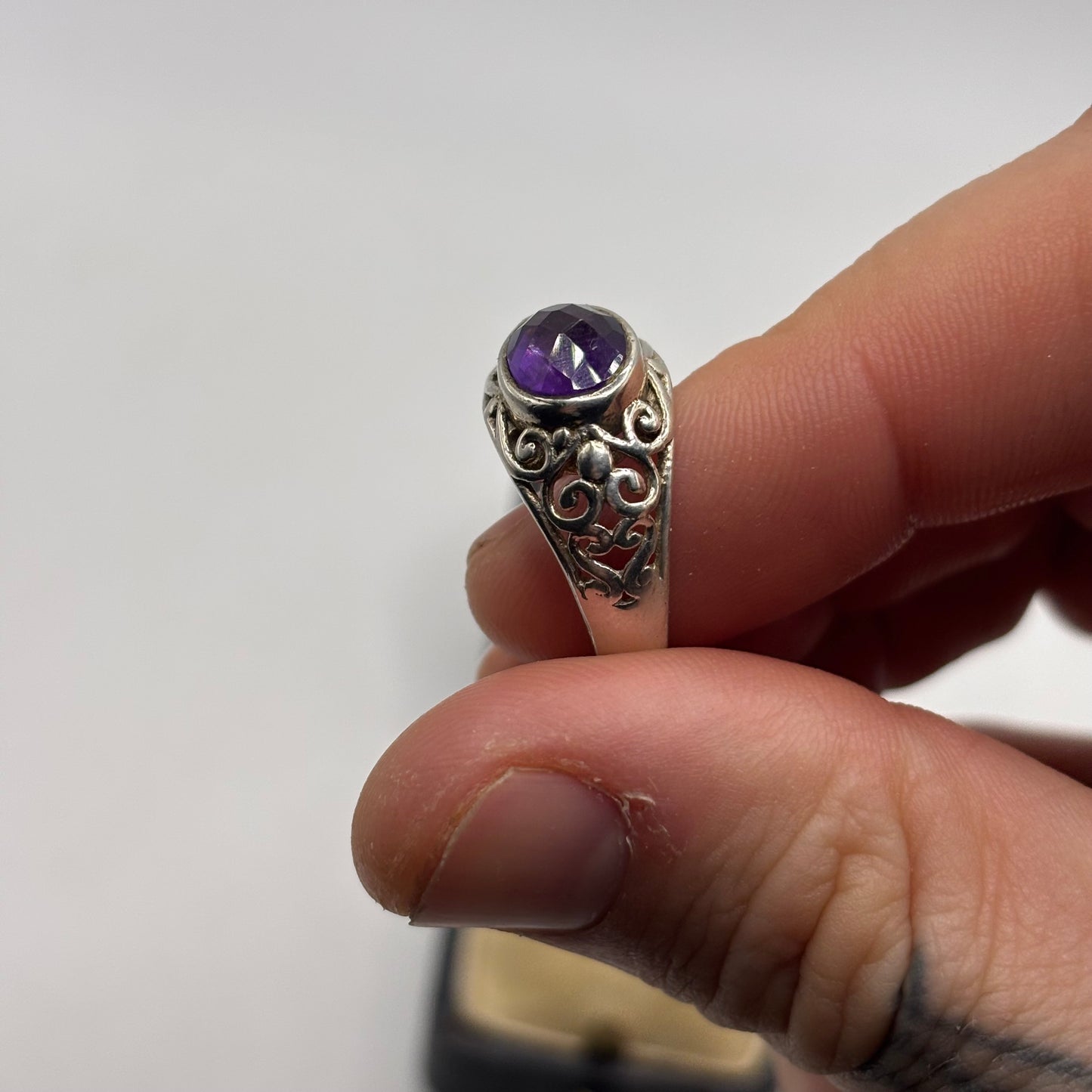 Silver Amethyst Ring