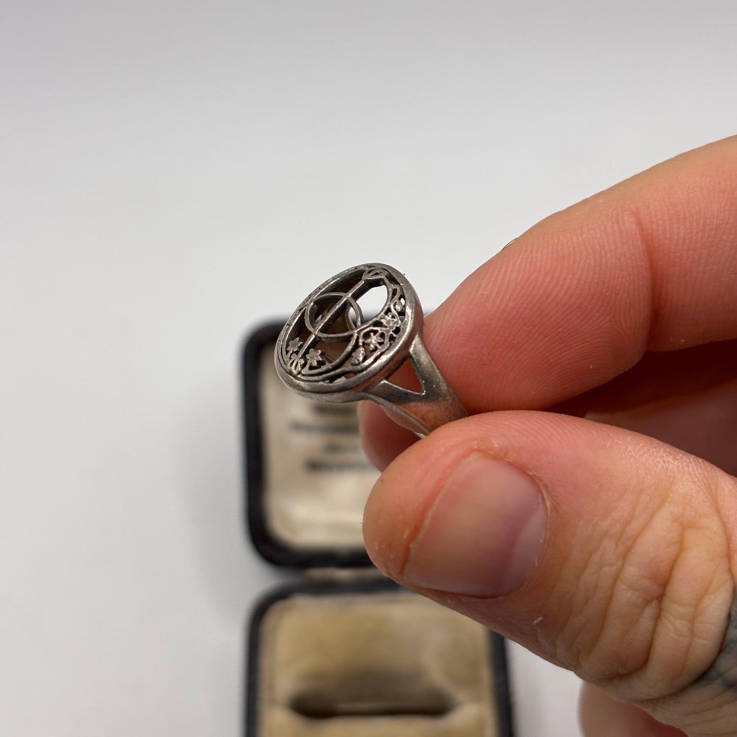 Silver Chalice Well Ring